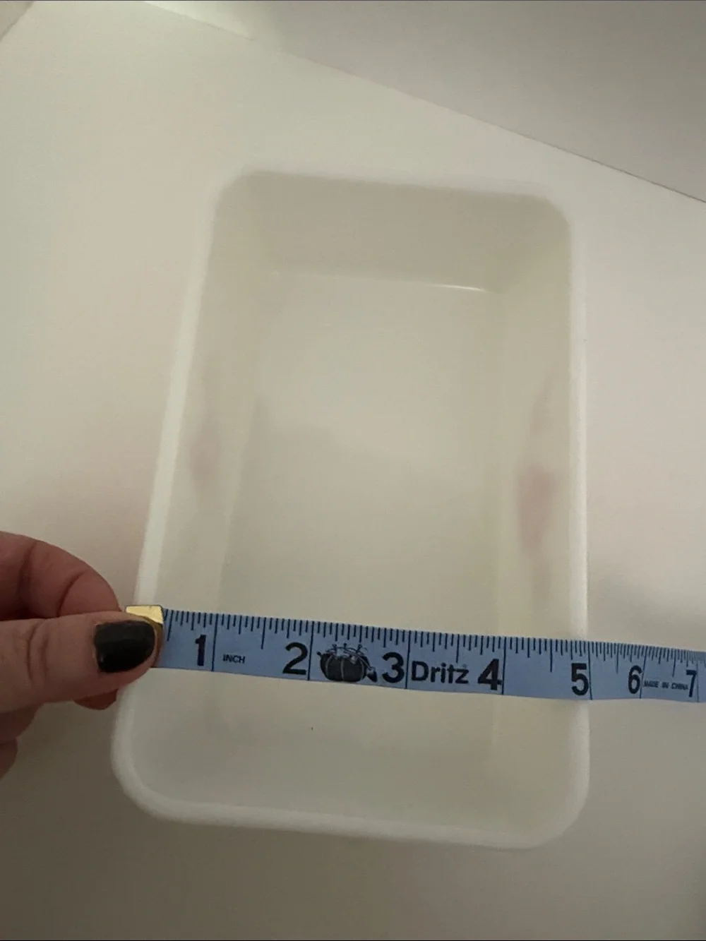 Vintage McKee White Milkglass Refrigerator Dish w/ Red Sailboat